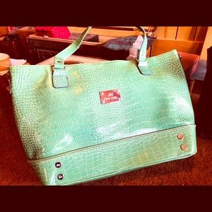 Large Vintage Overnight Travel Bag